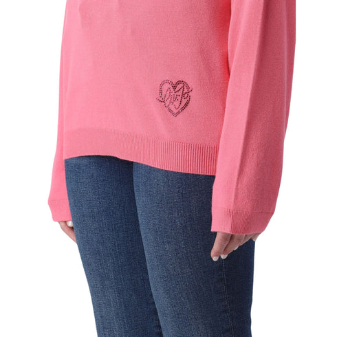 Liu Jo Maglia Maglia Donna con scollo a barca Pink - Francavilla Moda